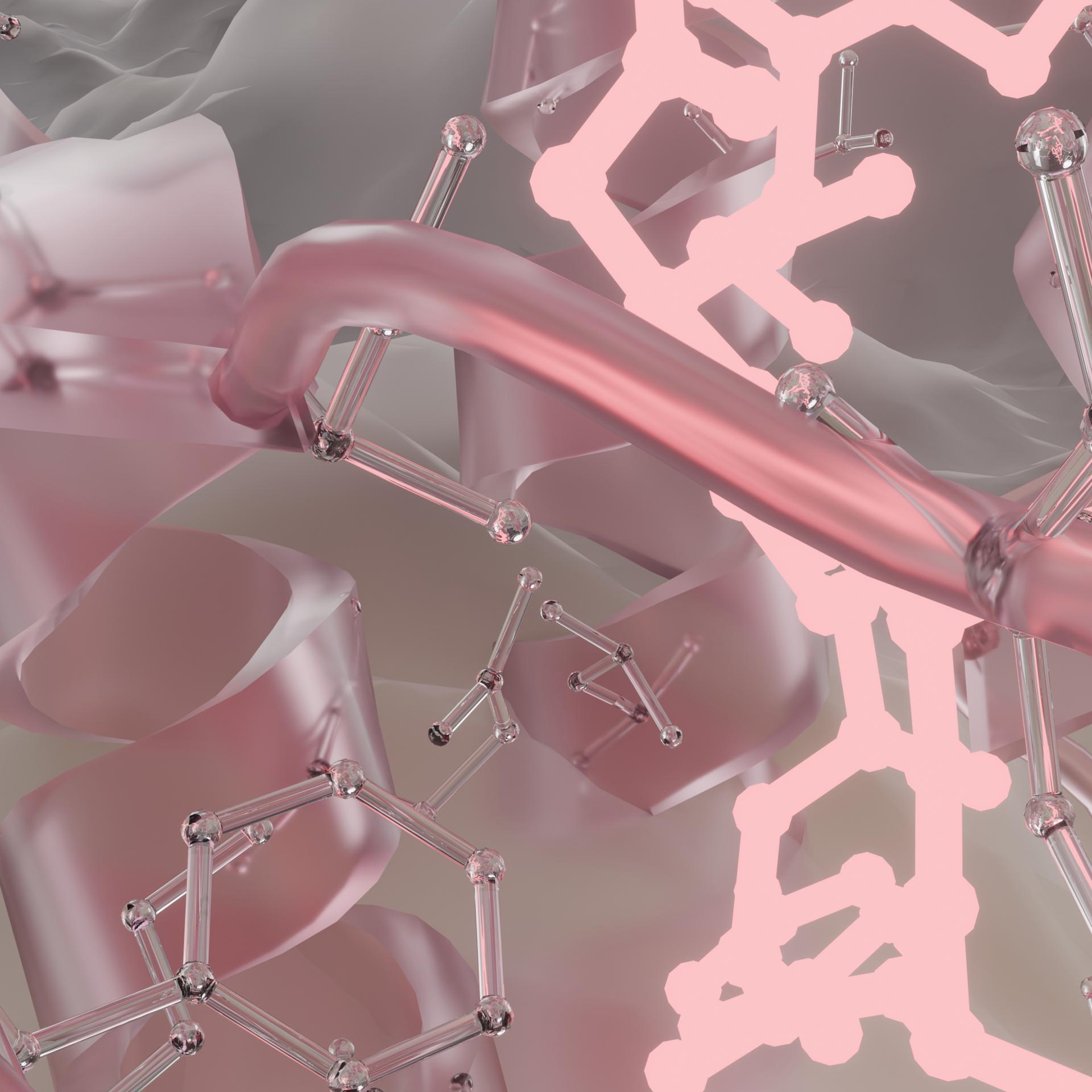Oxytocin Receptor: Frosted Rose Glass